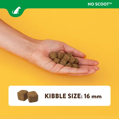 Ruka s smeđim krokettima. Tekst: Veličina kroketa: 16 mm.
