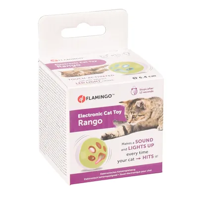Flamingo LED-lekeball Rango for katter