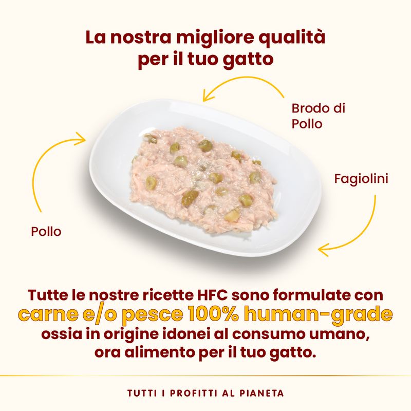Almo Nature HFC Complete 6 x 70 g Alimento umido per gatto
