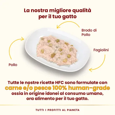 Almo Nature HFC Complete 6 x 70 g Alimento umido per gatto