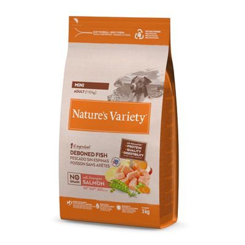 Nature's Variety Original No Grain Mini Adult Zalm Hondenvoer