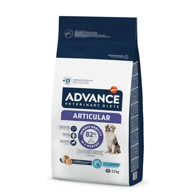Advance Veterinary Diets Articular, Hundefutter mit Hühnchen, verbessert Mobilität in 2 Monaten um 82%, entwickelt von Tierärzten, 12 kg Beutel.
