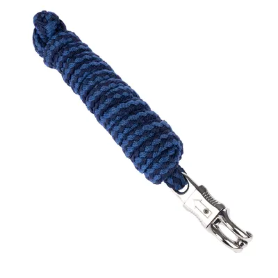 Longe avec mousqueton anti-panique Nomad Tales, bleu marine pour cheval