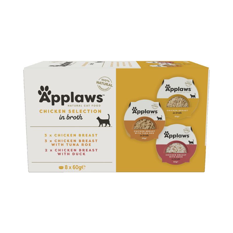 Applaws Cat Pot Prøvepakke  8 x 60 g
