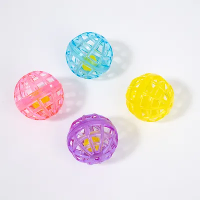 zooplus Basics Gioco per gatti Palline con campanellino