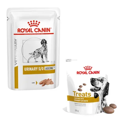 Royal Canin Veterinary Canine Urinary + 3 x 230 g Urinary Snacks kaupan päälle!
