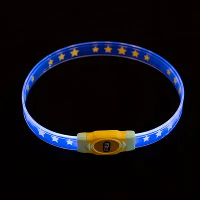 TIAKI LED-Halsband für langhaarige Hunde