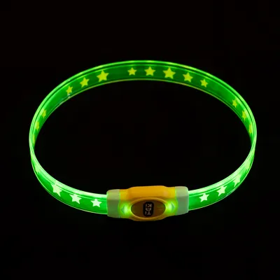 TIAKI LED-Halsband für langhaarige Hunde
