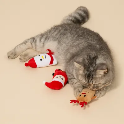 TIAKI Weihnachtliches Spielkissen-Set
