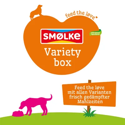 Smølke Steamed Meals 12 x 395 g - Varietäten-Mix (6 Sorten)