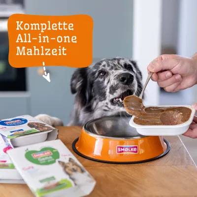 Smølke Steamed Meals 12 x 395 g - Varietäten-Mix (6 Sorten)