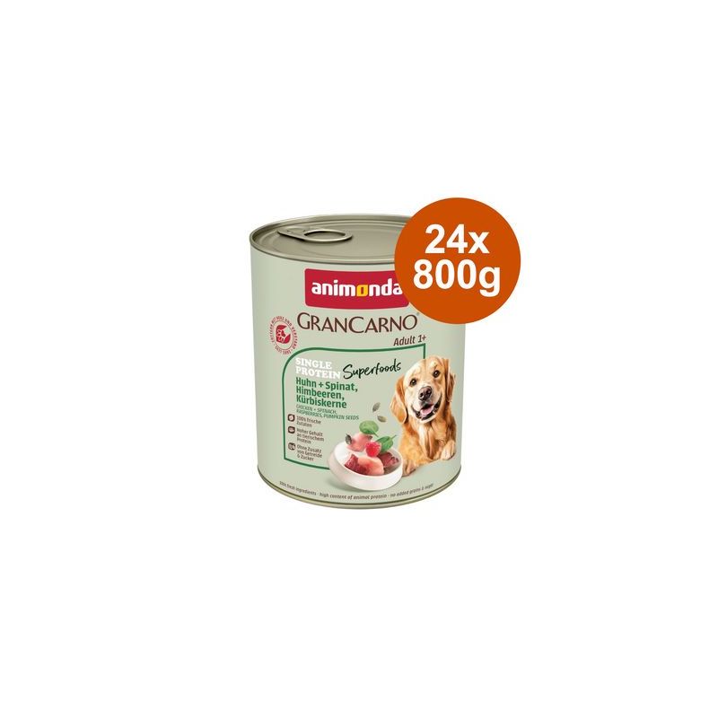 Voordeelpakket animonda GranCarno Adult Superfoods 24 x 800 g