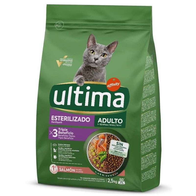 2.5 kg / 3 kg Ultima Cat Crocchette per gatto + umido gratis!