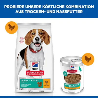 Hill's Science Plan Adult 1+ Perfect Weight mit Huhn & Gemüse