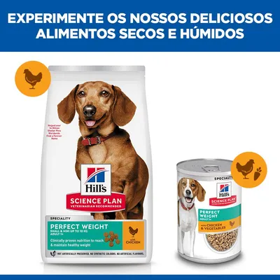 Hill's Science Plan Adult 1+ Perfect Weight Small & Mini com frango