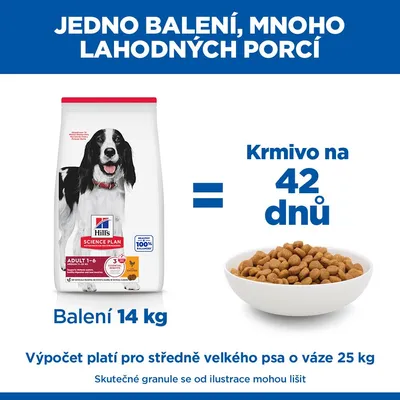 Hill's Science Plan Adult 1-6 Medium kuracie