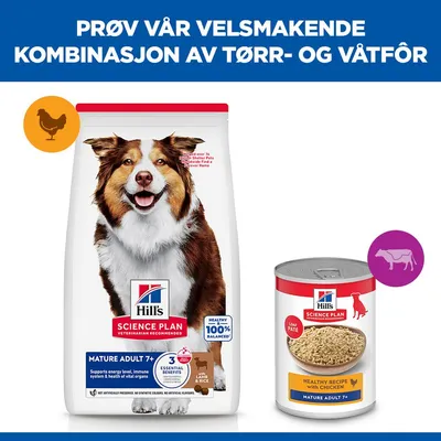 Hill's Science Plan Mature Adult 7+ Medium med lam & ris