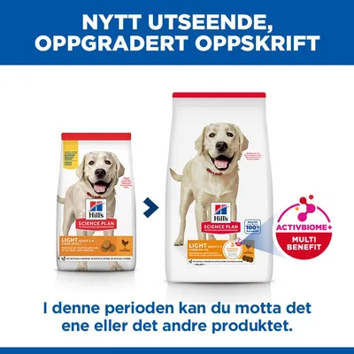 Hill's Science Plan Adult Light Large Breed kylling