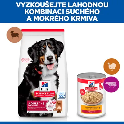 Hill's Science Plan Adult 1-5 Large jahňacie a ryža