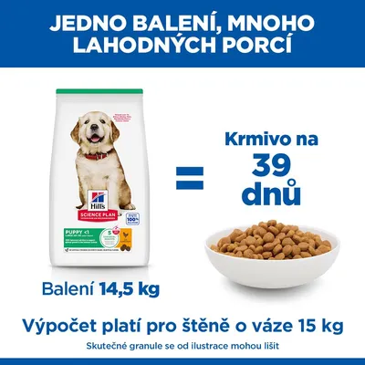Hill's Science Plan Puppy <1 Large s kuracím
