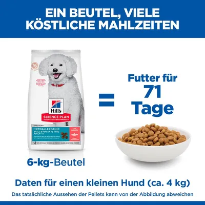 Hill's Science Plan Hypoallergenic Adult Small & Mini mit Lachs