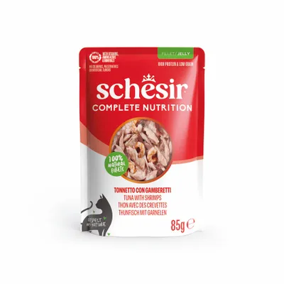 Schesir Complete Nutrition filet w galarecie, 6 x 85 g w saszetce