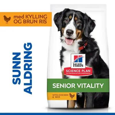 Hill's Science Plan Senior Vitality Mature Adult 6+ Large med kylling