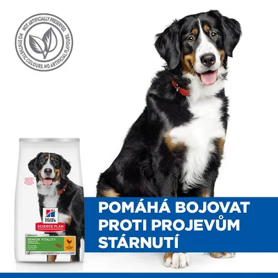 Hill's Science Plan Senior Vitality Mature Adult 6+ Large kuracie