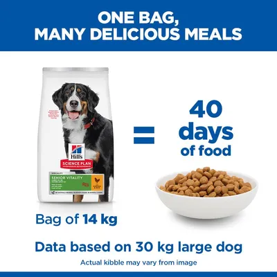 Hill's Science Plan Senior Vitality Mature Adult 6+ Large csirke