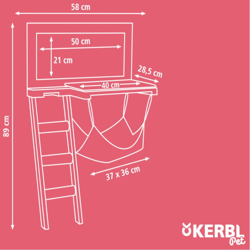 Kerbl Pet Katzenliegebrett Timber