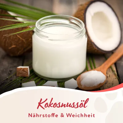 Kokosnussöl. Nährstoffe & Weichheit.