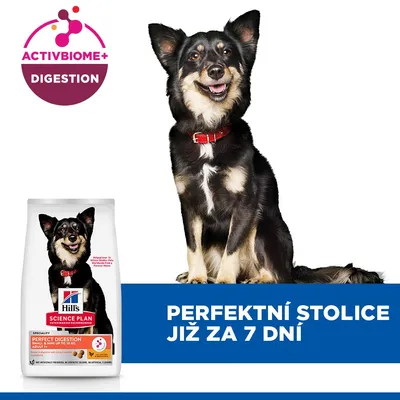 Hill's Science Plan Perfect Digestion Adult 1+ Small & Mini kuracie s hnedou ryžou