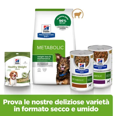 Hill's Prescription Diet Metabolic Weight Management con Agnello per cani