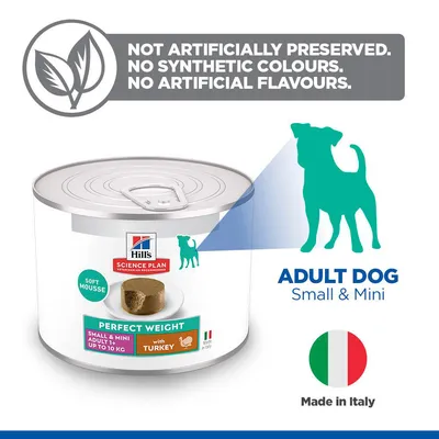 Hill's Science Plan Adult 1+ Perfect Weight Small & Mini Mousse Hill's Science Plan Adult 1+ Perfect Weight Small & Mini Mousse
