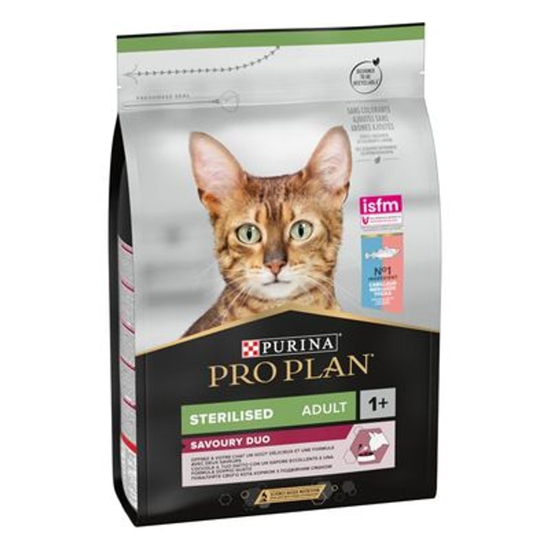 PURINA PRO PLAN Sterilised Adult Duo Kabeljauw & Forel
