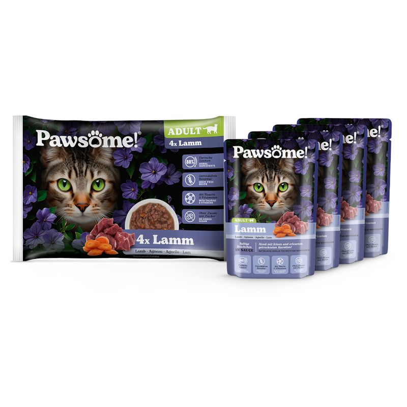 Sparpaket Pawsome Adult Cat 8 x 85 g