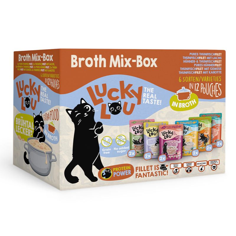 Lucky Lou Extra Food Filet in Brühe 12 x 70 g