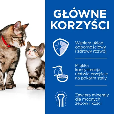Hill's Science Plan Kitten & Mother delikatny mus z kurczakiem i indykiem