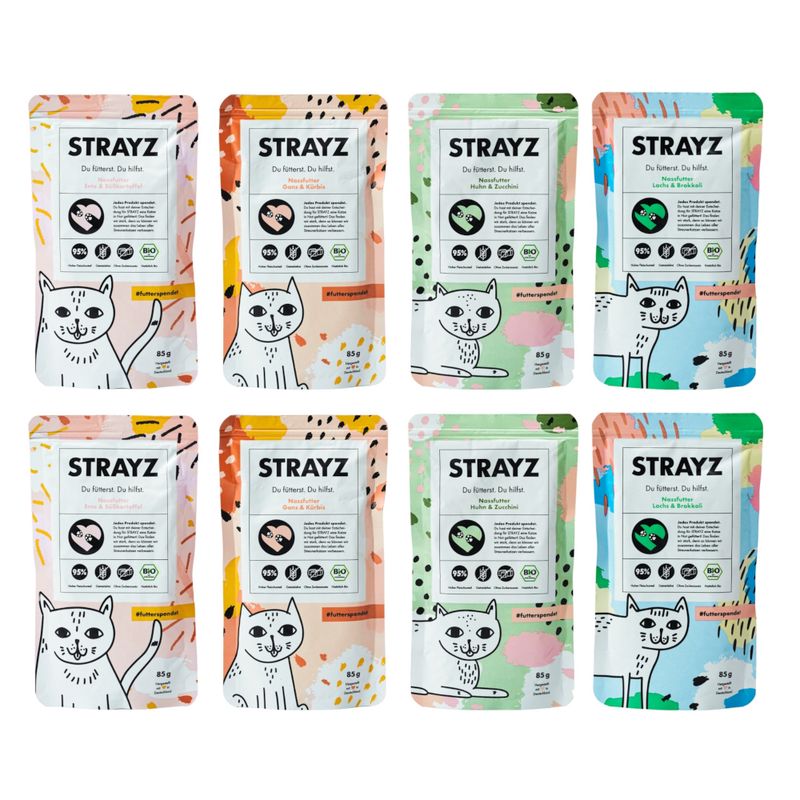 STRAYZ BIO Katze 8 x 85 g