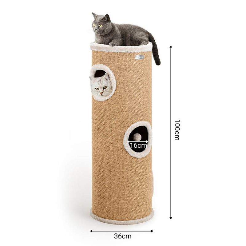 Lionto Kratztonne mit Jute, beige