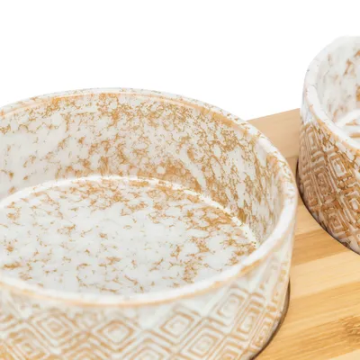 Set de boluri Trixie din ceramică și bambus