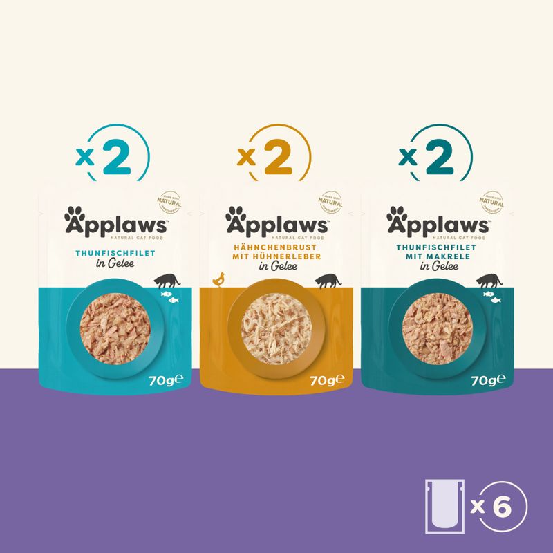 Sparpaket Applaws Pouch in Jelly Mix 24 x 70 g