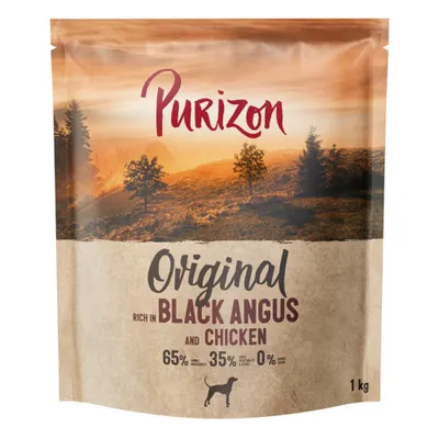 Purizon Original богат на Black Angus и пиле, 65% животински добавки, 35% плодове, зеленчуци и билки, 0% зърнени култури, 1 кг