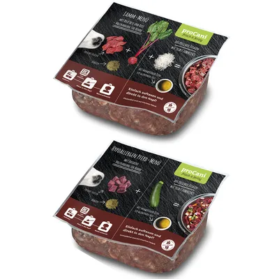 proCani Hypoallergen Menü Paket Lamm & Pferd