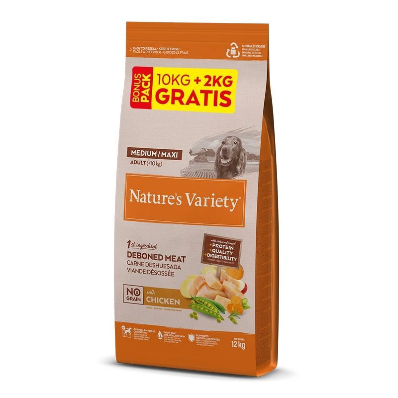 Nature's Variety 12 kg pienso para perros: 10 + 2 kg ¡gratis!