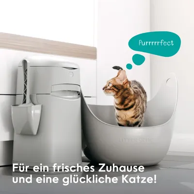 Litter Genie EasyRoll Katzenstreu-Entsorgungseimer, grau