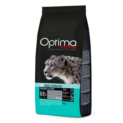 Optimanova Sterilised Kip & Rijst Kattenvoer