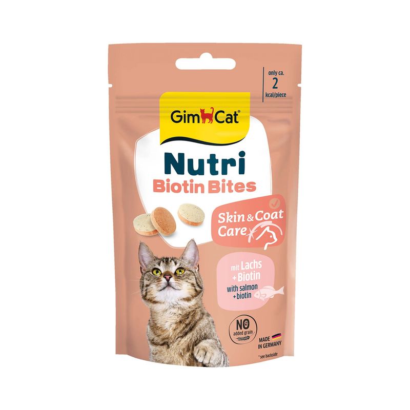 GimCat Nutri Biotin Bouchées au saumon