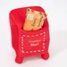 zooplus Exclusive Hundespielzeug Weihnachtspost, rot / braun