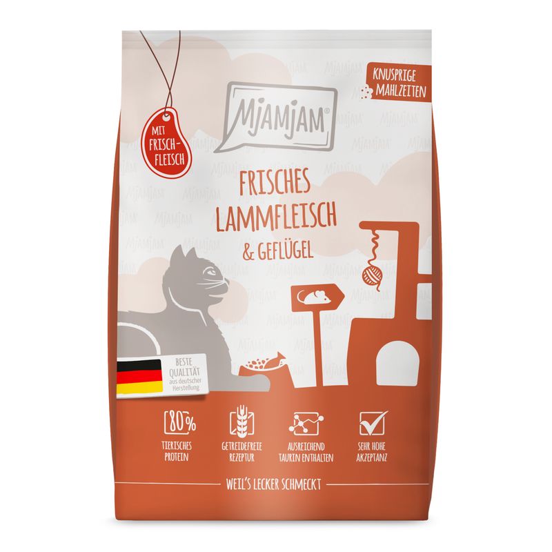 MjAMjAM křupavé krmivo jehněčí a drůbeží